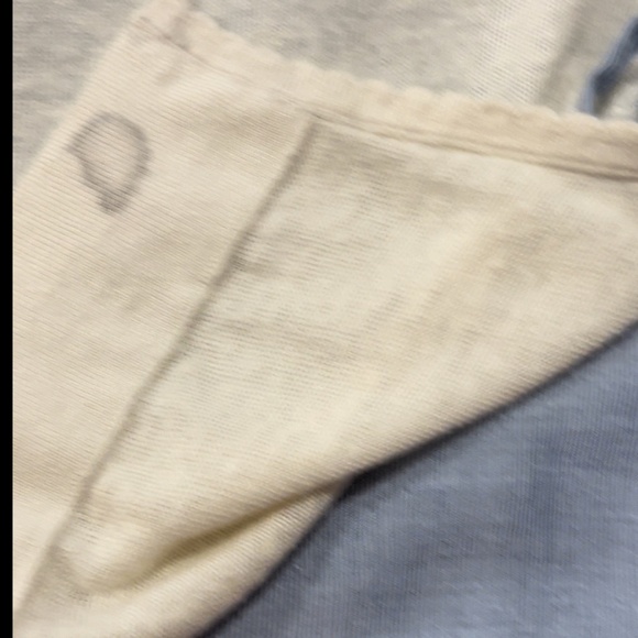 CLUB MONACO White and Blue Contrast Light Sweater/Blouse with ties in Medium - Picture 7 of 7